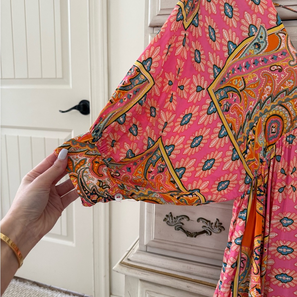 Vici Pink Patchwork Boho Dress - image 7